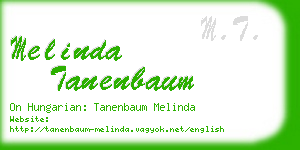 melinda tanenbaum business card